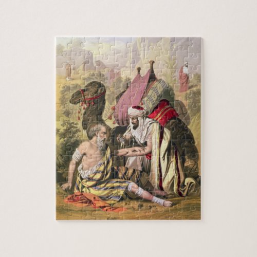 The Good Samaritan from a bible printed by Edward Jigsaw Puzzle