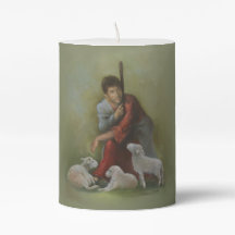 The Good Shepherd 3" X 4" Pillar Candle