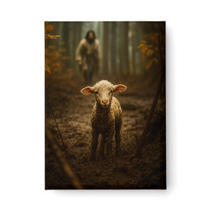 The Good Shepherd and the Lost Lamb – Jesus & Lamb Button