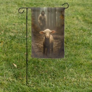 The Good Shepherd and the Lost Lamb – Jesus & Lamb Garden Flag