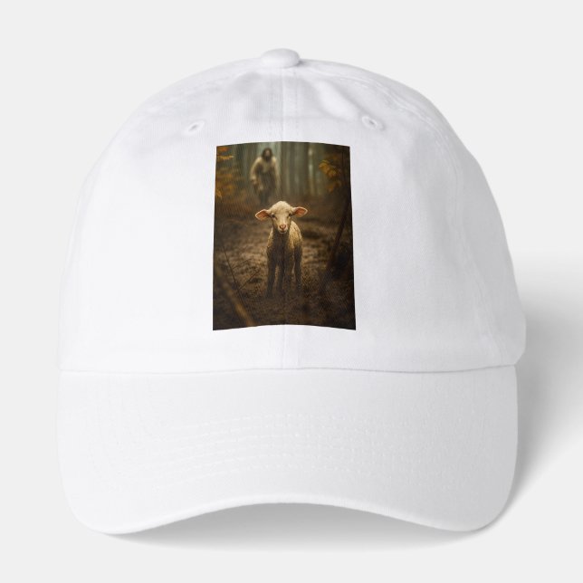 The Good Shepherd and the Lost Lamb – Jesus & Lamb Hat (Front)