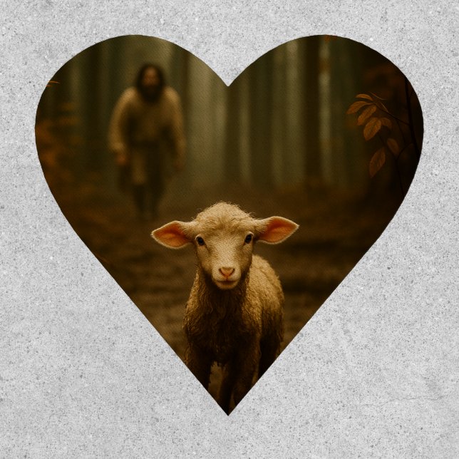 The Good Shepherd and the Lost Lamb – Jesus & Lamb Patch (Front)
