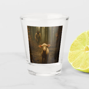 The Good Shepherd and the Lost Lamb – Jesus & Lamb Shot Glass