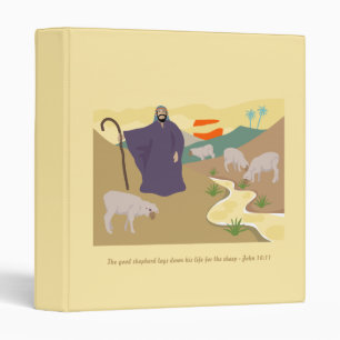 The Good Shepherd, Bible Scripture Verse Binder