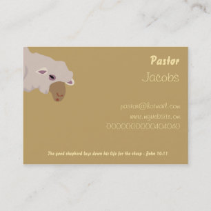 The Good Shepherd, Bible Scripture Verse Business Card