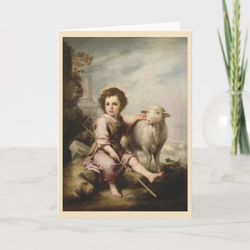 The Good Shepherd Esteban Murillo Card