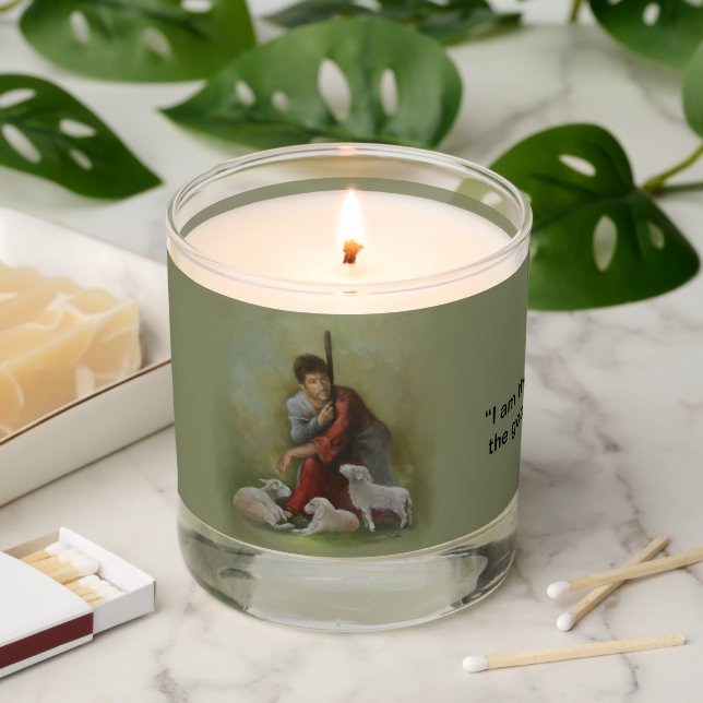 The Good Shepherd John 10:11 Scented Jar Candle (Lit)