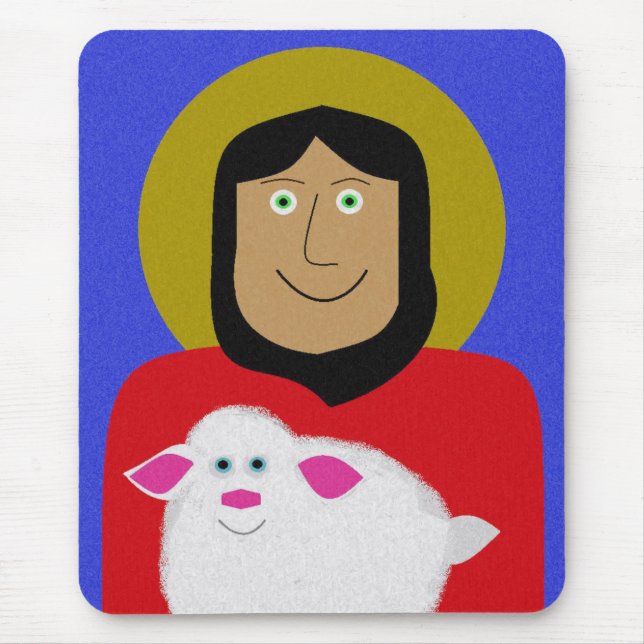 The Good Shepherd Mouse Pad (Front)