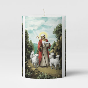 The Good Shepherd Pillar Candle