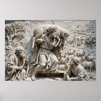 The Good Shepherd — Renaissance Marble Poster
