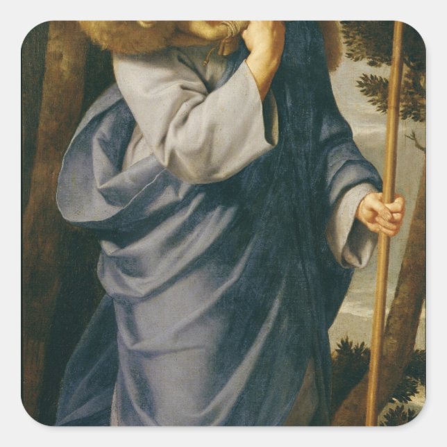 The Good Shepherd Square Sticker (Front)