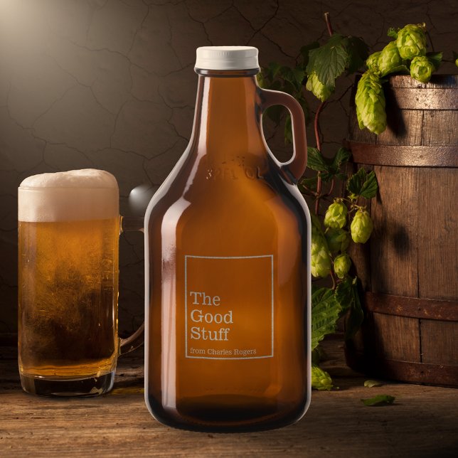 The Good Stuff Growler (Front)