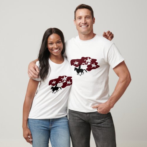 The Good the Bad and the Ugly _ Title Horses T_Shirt