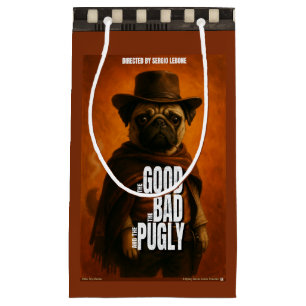 The Good the Bad & the Pugly Movie Parody Small Gift Bag