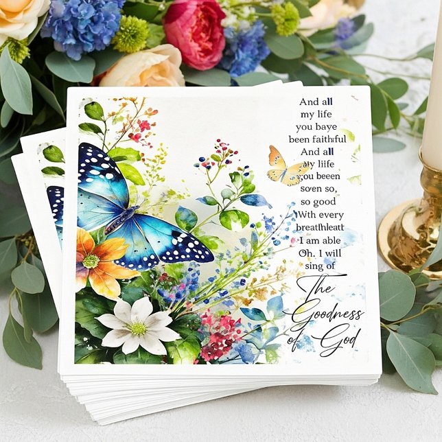 The goodness of God Napkins (Creator Uploaded)