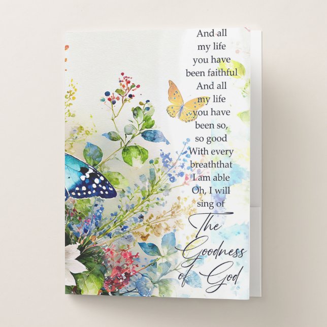 The goodness of God Pocket Folder (Front)