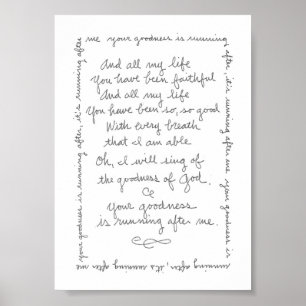 The Goodness of God Print