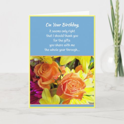 The Goodness of Your HeartBirthday Thank You Card