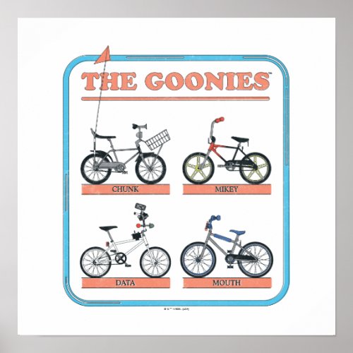 The Goonies Bicycle Chart