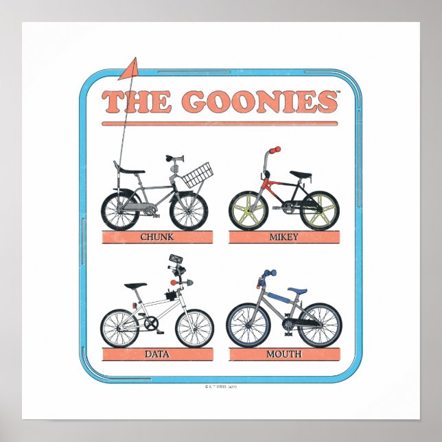 The Goonies Bicycle Chart (Front)