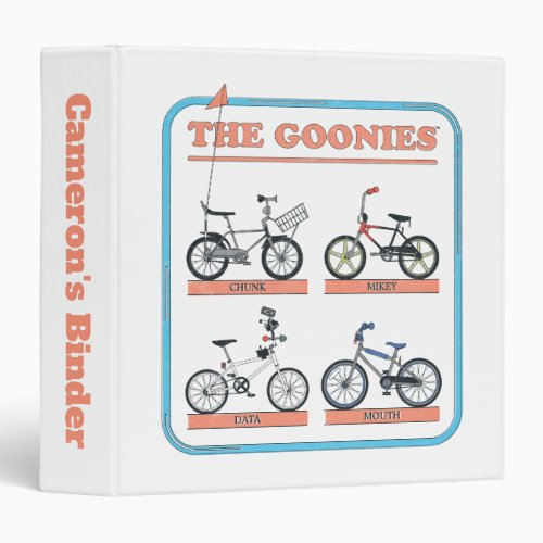 The Goonies Bicycle Chart 3 Ring Binder