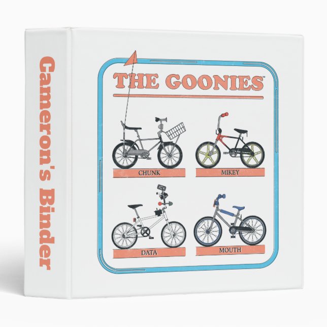 The Goonies Bicycle Chart 3 Ring Binder (Front/Spine)