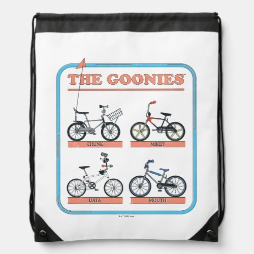 The Goonies Bicycle Chart Drawstring Bag