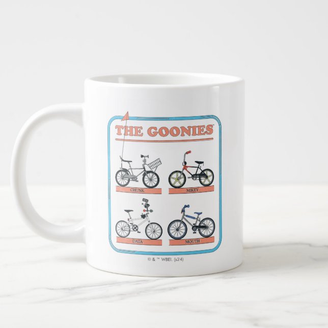 The Goonies Bicycle Chart Giant Coffee Mug (Left)
