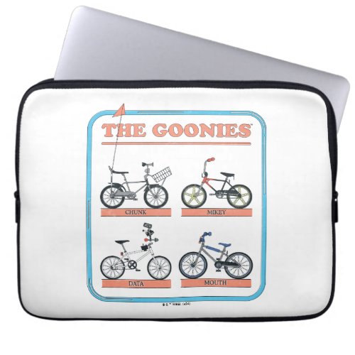 The Goonies Bicycle Chart Laptop Sleeve