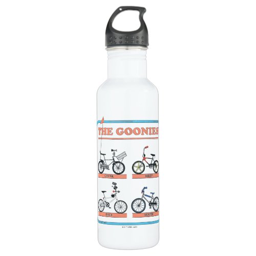 The Goonies Bicycle Chart Stainless Steel Water Bottle