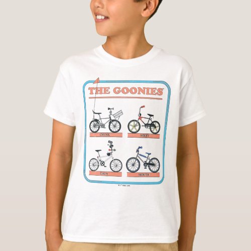 The Goonies Bicycle Chart T_Shirt