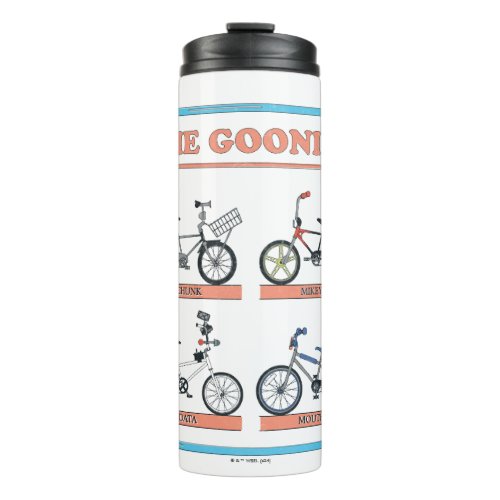 The Goonies Bicycle Chart Thermal Tumbler