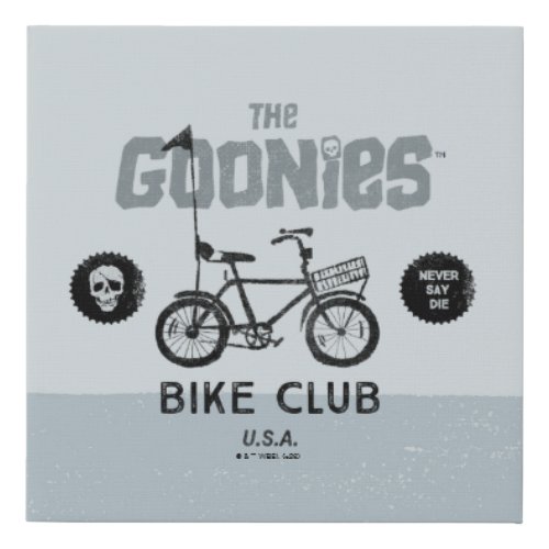 The Goonies Bike Club USA Faux Canvas Print