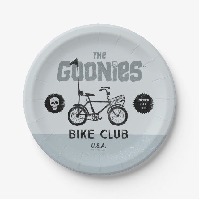 The Goonies Bike Club U.S.A. Paper Plates (Front)