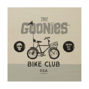 The Goonies Bike Club U.S.A. Wood Wall Art