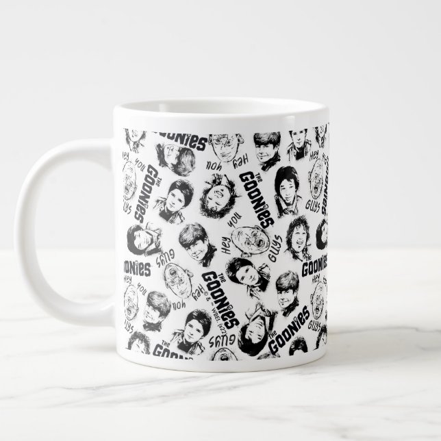 The Goonies Characters Pattern Giant Coffee Mug (Left)