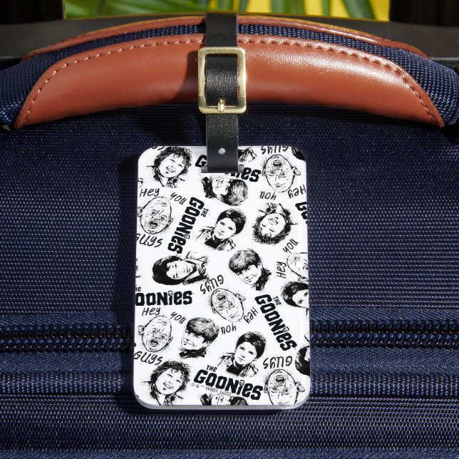 The Goonies Characters Pattern Luggage Tag (Front Insitu 2)