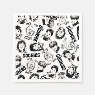 The Goonies Characters Pattern Napkins