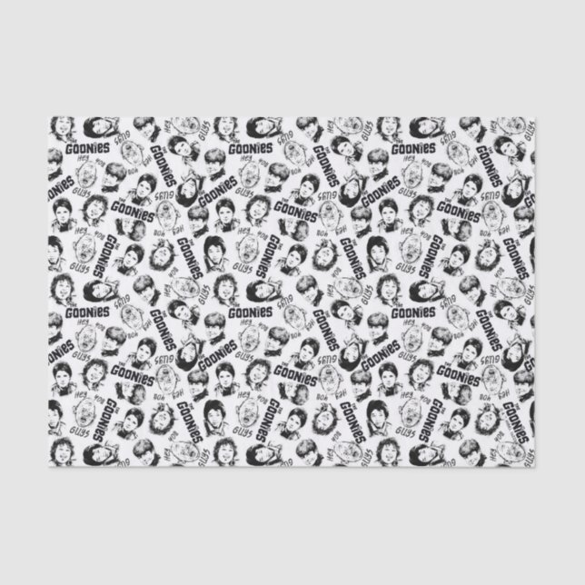 The Goonies Characters Pattern Tissue Paper (Front)
