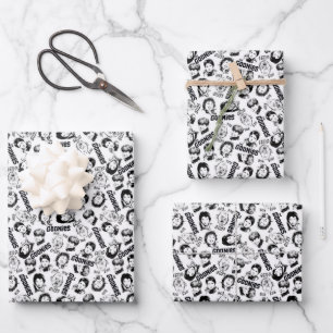 The Goonies Characters Pattern Wrapping Paper Sheets