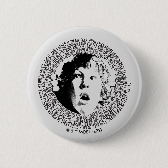 The Goonies Chunk Confession Graphic Button (Front)