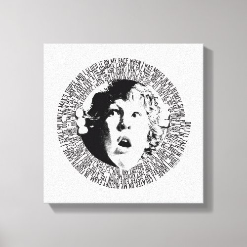 The Goonies Chunk Confession Graphic Canvas Print