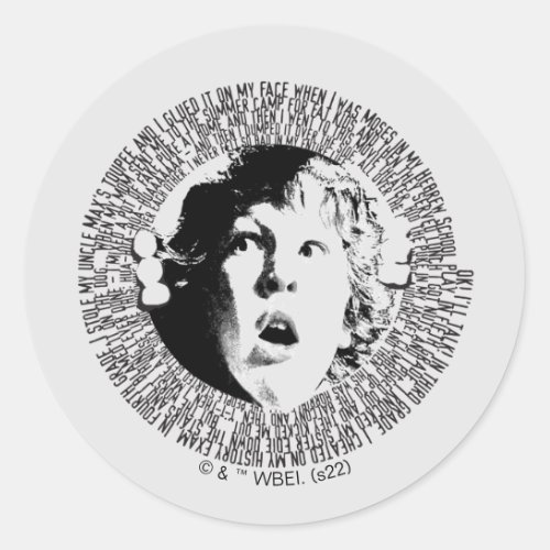 The Goonies Chunk Confession Graphic Classic Round Sticker