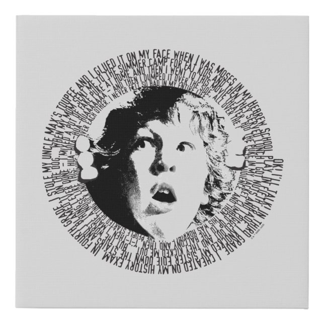 The Goonies Chunk Confession Graphic Faux Canvas Print (Front)