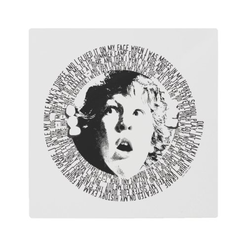 The Goonies Chunk Confession Graphic Metal Print