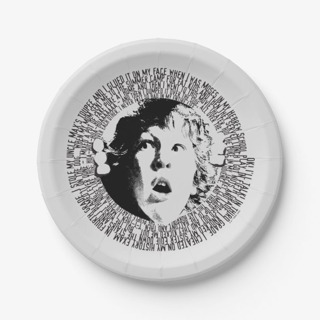 The Goonies Chunk Confession Graphic Paper Plates (Front)