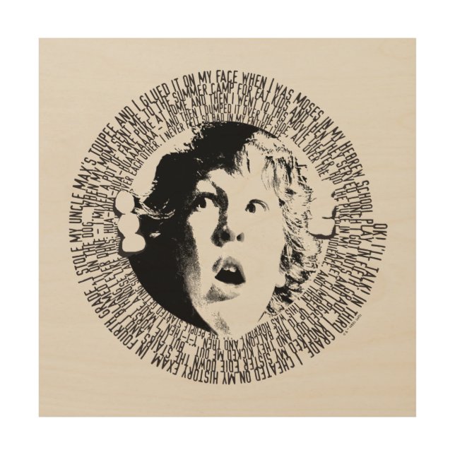 The Goonies Chunk Confession Graphic Wood Wall Art (Front)