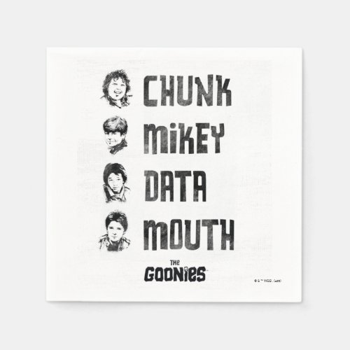 The Goonies  Chunk Mikey Data Mouth Napkins