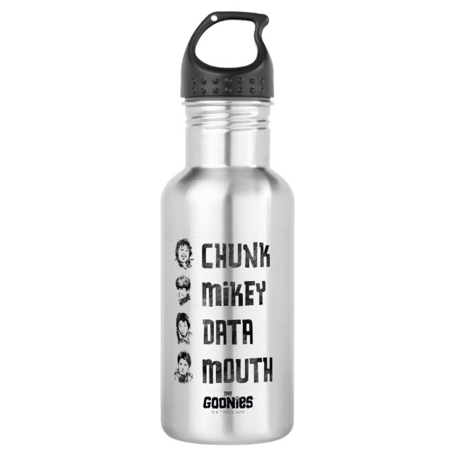 The Goonies | Chunk, Mikey, Data, Mouth Stainless Steel Water Bottle (Front)