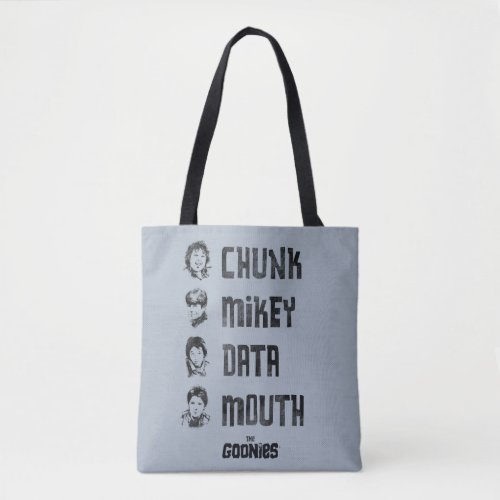 The Goonies  Chunk Mikey Data Mouth Tote Bag